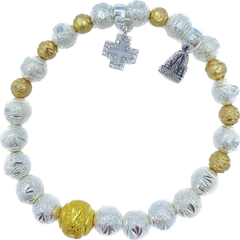 ZŁOTA METALOWA BRANSOLETKA PATER 8MM IRYS