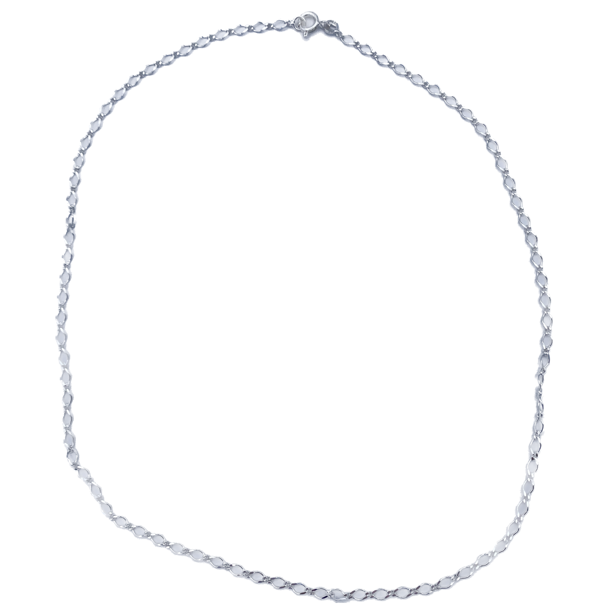 Chaîne Argent figaro ronde - 50cm - SERAL I Souvenirs de Lourdes