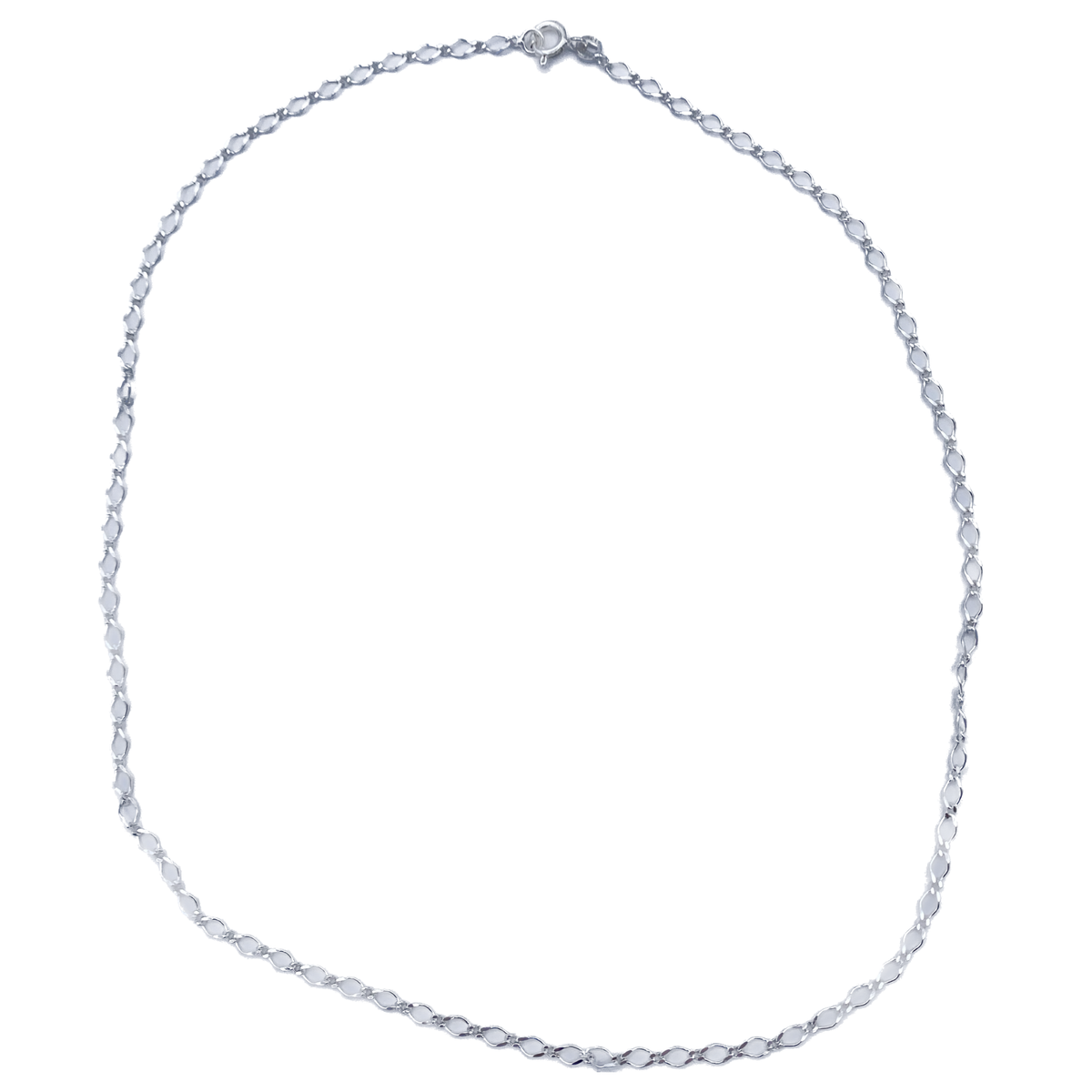Chaîne Argent figaro ronde - 50cm - SERAL I Souvenirs de Lourdes