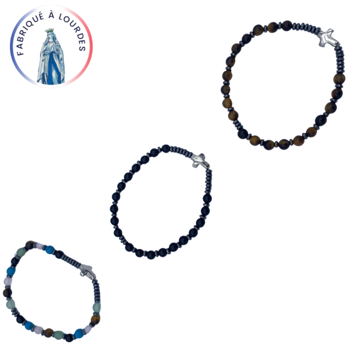 MĘSKA BRANSOLETKA Z KAMIENIAMI