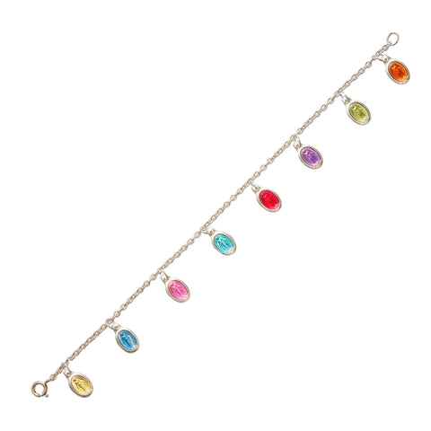 Bracelet Chaînette Argenté – Occasion, Usure Du Temps Visible
