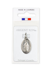 Médaille 20*13mm Vierge Miraculeuse Ovale Argent 925/000 - Souvenirs de Lourdes