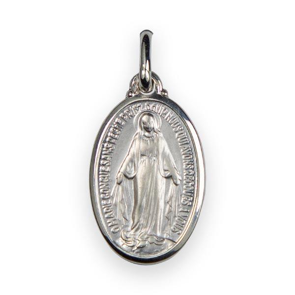 Médaille 24*15mm Vierge Miraculeuse Argent 925/000 - Souvenirs de Lourdes