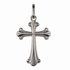 Croix argent 925/000 25x15 mm croix Souvenirs de Lourdes
