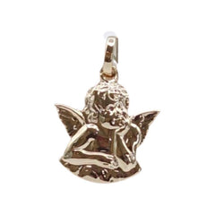 Médaille plaqué-or 3 microns ange découpé médaille Souvenirs de Lourdes